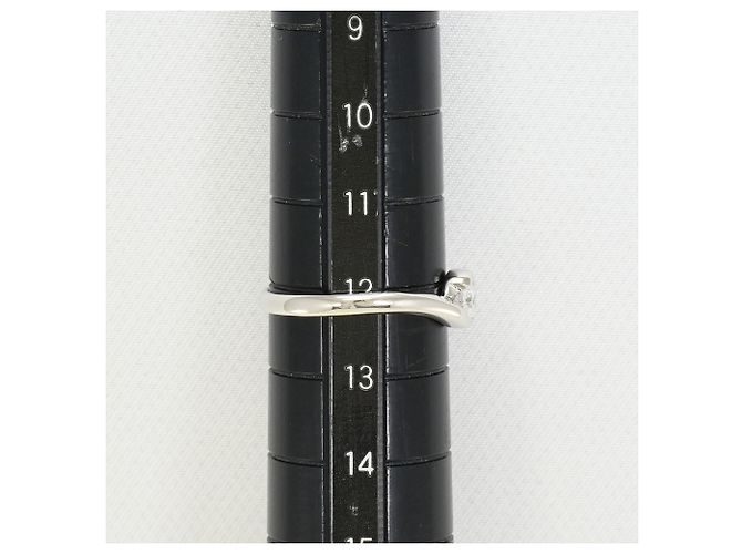 Autre Marque PT900 Platinring mit Diamant - Ansicht 7