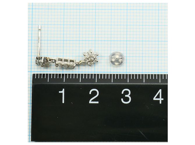 Autre Marque Orecchini pendenti in platino PT900 con diamanti - vista 3