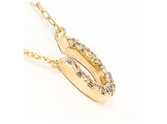Autre Marque Collana in oro giallo 10K con diamante D'oro - vista 2