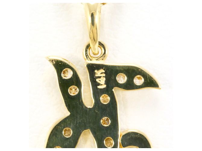 Autre Marque Collana in oro giallo 14K con diamante D'oro - vista 4