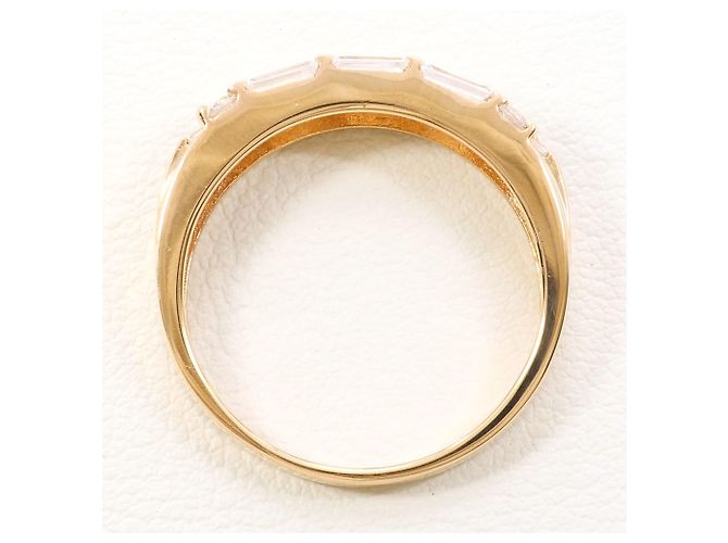 Autre Marque 10K Roségold-Ring mit Zirkonia Golden - Ansicht 2