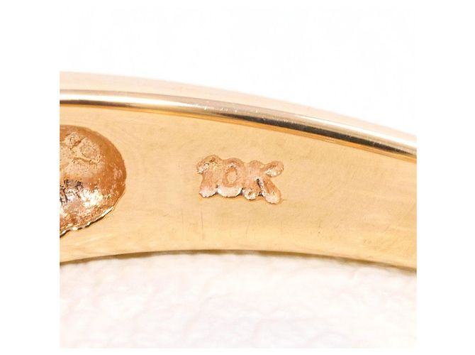 Autre Marque 10K Roségold-Ring mit Zirkonia Golden - Ansicht 4