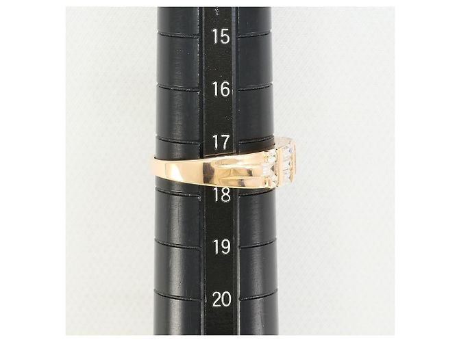 Autre Marque 10K Roségold-Ring mit Zirkonia Golden - Ansicht 6