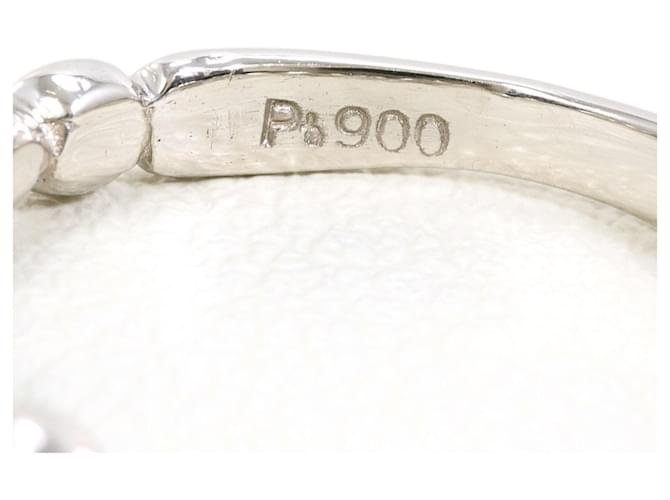 Autre Marque Platinring mit Diamant - Ansicht 4
