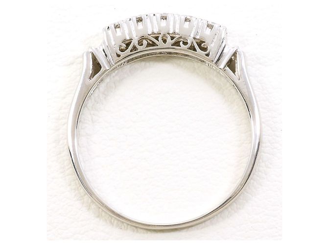 Autre Marque PT850 Platinring mit Diamant - Ansicht 2