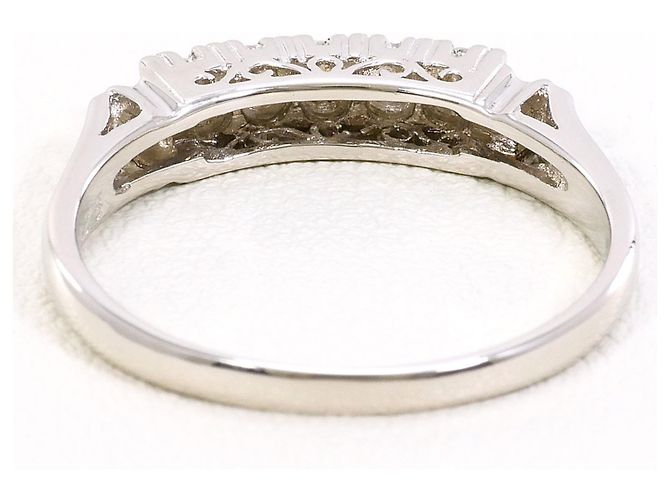 Autre Marque PT850 Platinring mit Diamant - Ansicht 3
