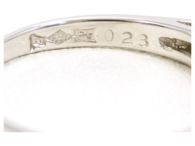 Autre Marque PT850 Platinring mit Diamant - Ansicht 4