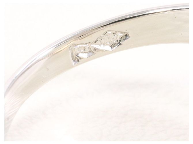 Autre Marque Anello a fascia in oro bianco 14K con opale D'oro - vista 6