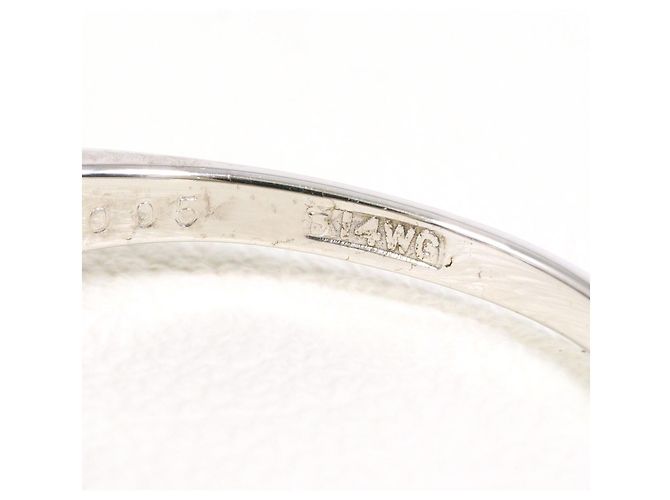 Autre Marque 14K Weißgold-Ring mit Diamant Golden - Ansicht 4