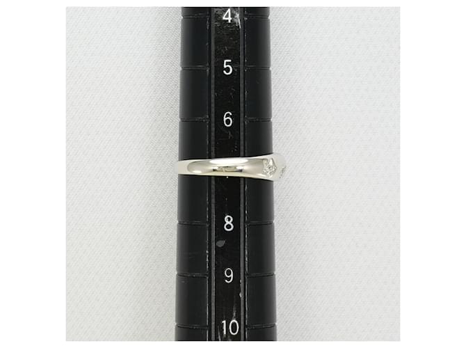 Autre Marque Platinring mit Diamant - Ansicht 6