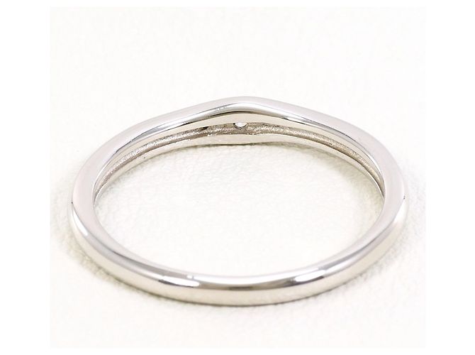 Autre Marque PT900 Platinring mit Diamant - Ansicht 3