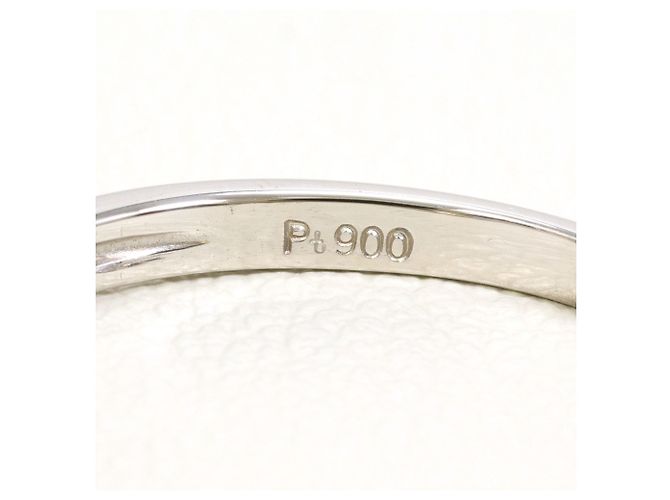 Autre Marque PT900 Platinring mit Diamant - Ansicht 4