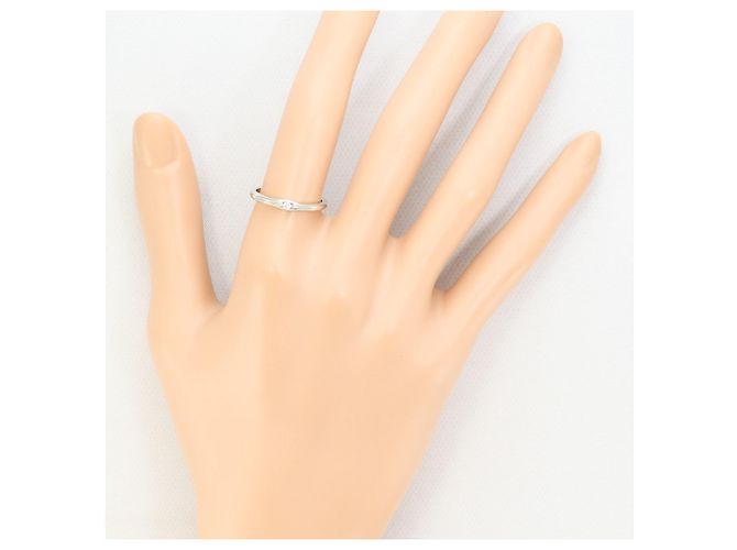 Autre Marque PT900 Platinring mit Diamant - Ansicht 6