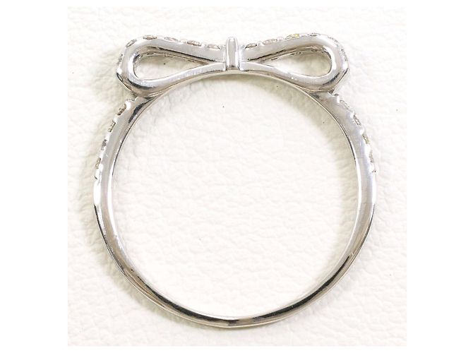 Autre Marque PT900 Platinring mit Diamant - Ansicht 2