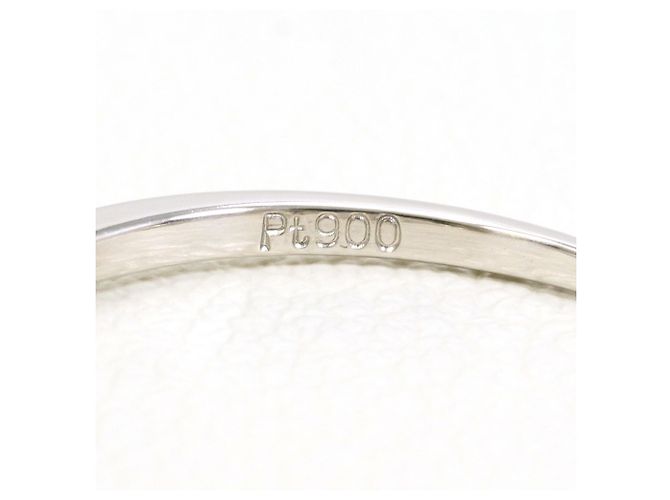 Autre Marque PT900 Platinring mit Diamant - Ansicht 4