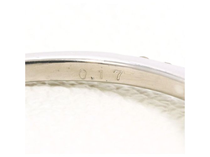 Autre Marque PT900 Platinring mit Diamant - Ansicht 5