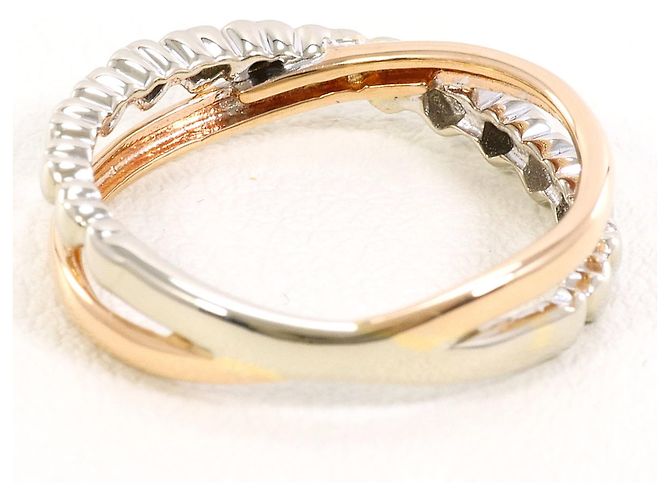Autre Marque Elegenter 10K Goldring mit Diamant Golden - Ansicht 3