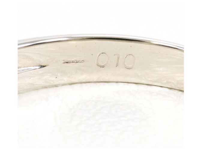 Autre Marque Anello a fascia in platino con diamante - vista 4