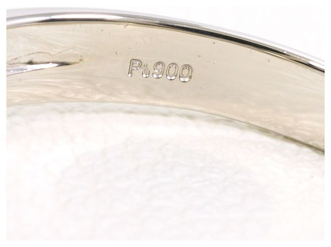 Autre Marque Anello a fascia in platino con diamante - vista 5