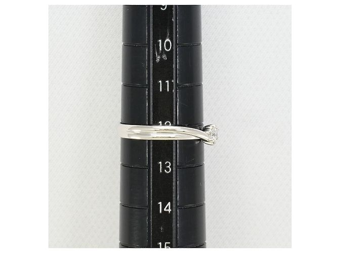 Autre Marque Anello a fascia in platino con diamante - vista 7
