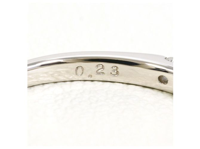 Autre Marque PT900 Platinring mit Diamant - Ansicht 5