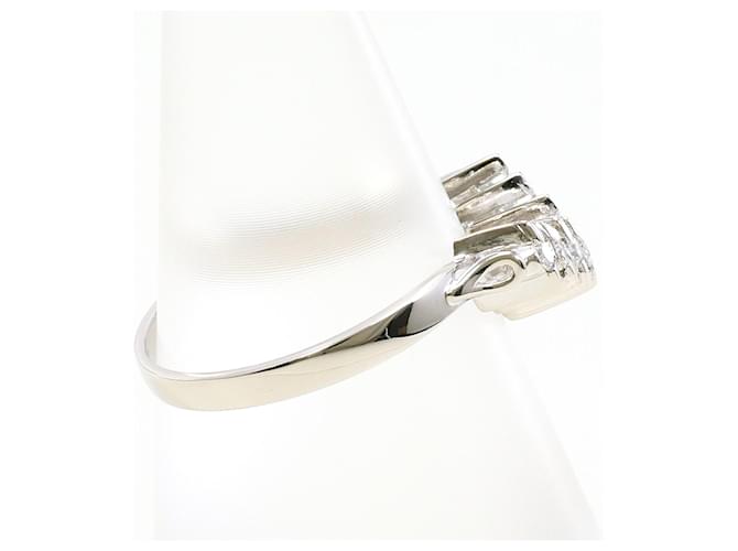 Autre Marque Platinring mit Diamant - Ansicht 2