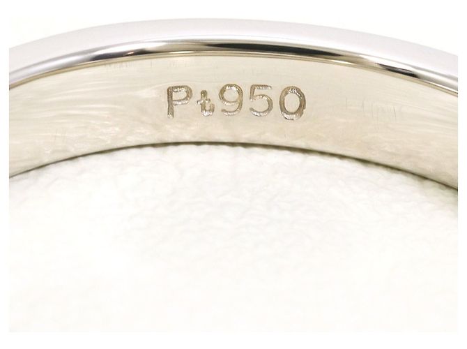 Autre Marque PT900 Platinring mit Diamant - Ansicht 4