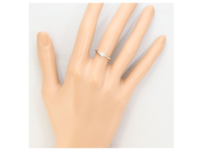Autre Marque PT900 Platinring mit Diamanten - Ansicht 5