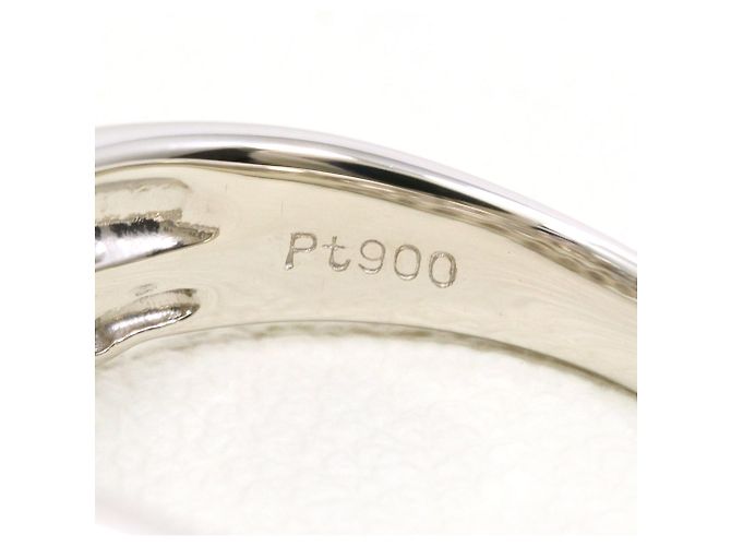 Autre Marque PT900 Platinring mit Diamant - Ansicht 4