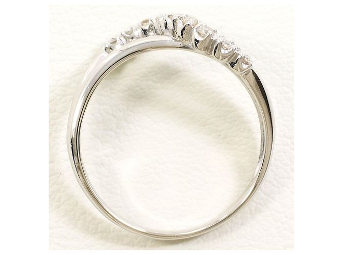 Autre Marque PT900 Platinring mit Diamant - Ansicht 2