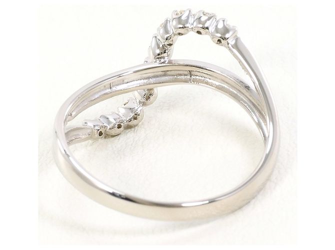 Autre Marque PT900 Platinring mit Diamant - Ansicht 3