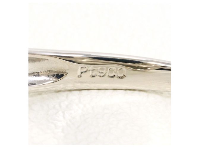 Autre Marque PT900 Platinring mit Diamant - Ansicht 4