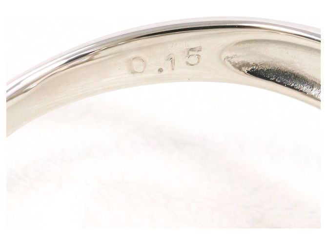 Autre Marque PT900 Platinring mit Diamant - Ansicht 5