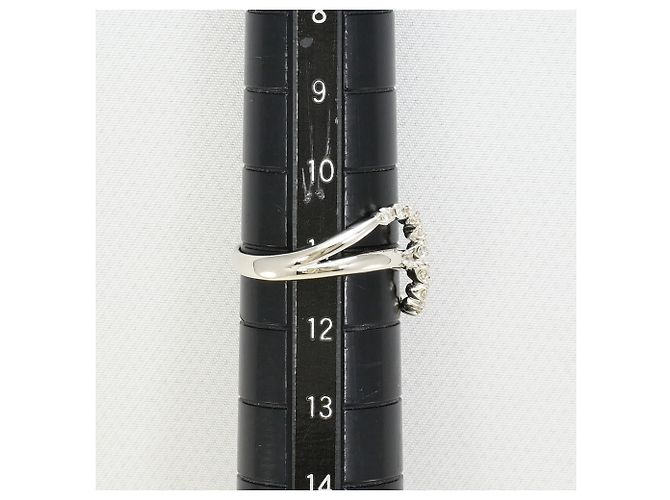 Autre Marque PT900 Platinring mit Diamant - Ansicht 7