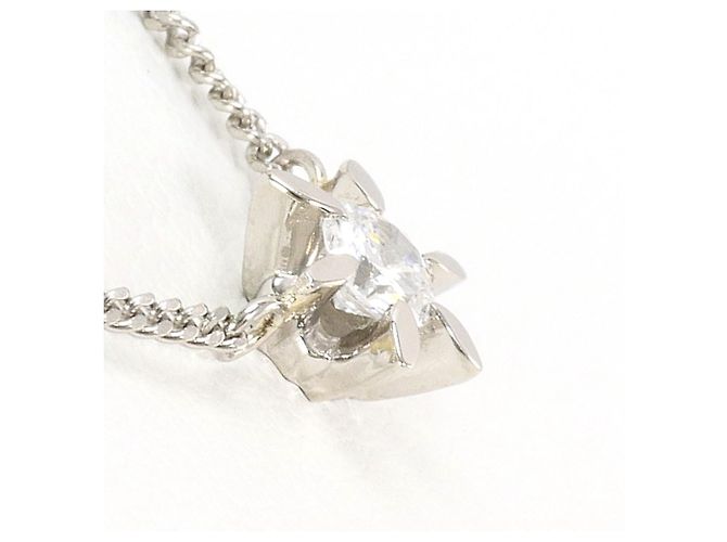 Autre Marque PT850 Platin-Halskette mit Diamant - Ansicht 2