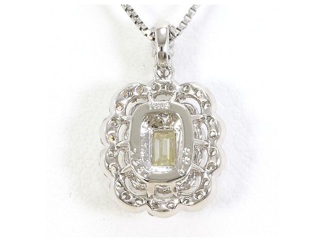 Autre Marque Collana in platino PT900 con diamanti gialli Giallo - vista 3