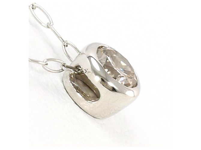 Autre Marque Collana in platino con diamante marrone - vista 2
