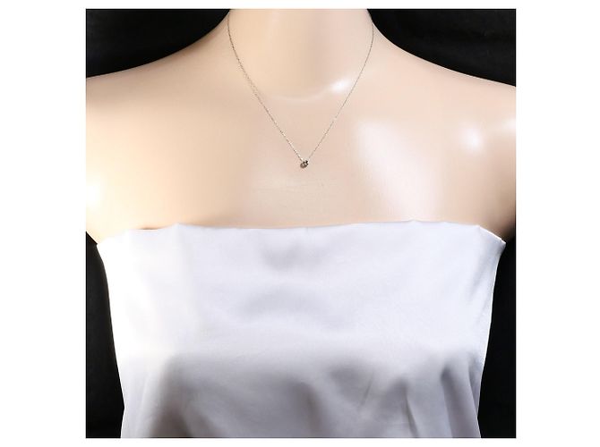 Autre Marque Collana in platino con diamante marrone - vista 5