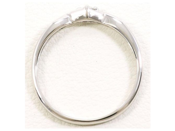 Autre Marque Anello a fascia in platino PT900 con diamante - vista 2