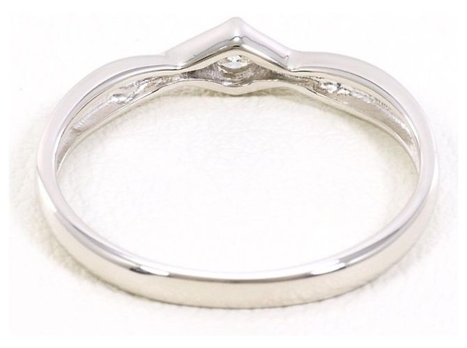 Autre Marque Anello a fascia in platino PT900 con diamante - vista 3