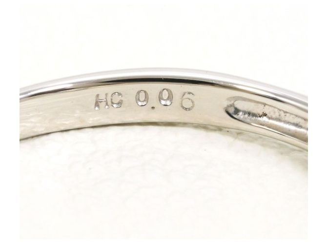 Autre Marque Anello a fascia in platino PT900 con diamante - vista 5
