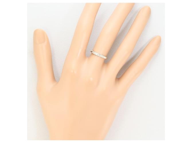 Autre Marque Platinring mit Diamant - Ansicht 5