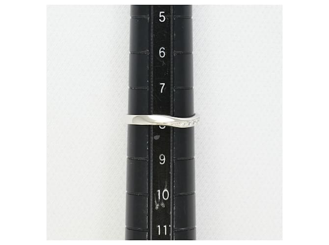 Autre Marque Platinring mit Diamant - Ansicht 6