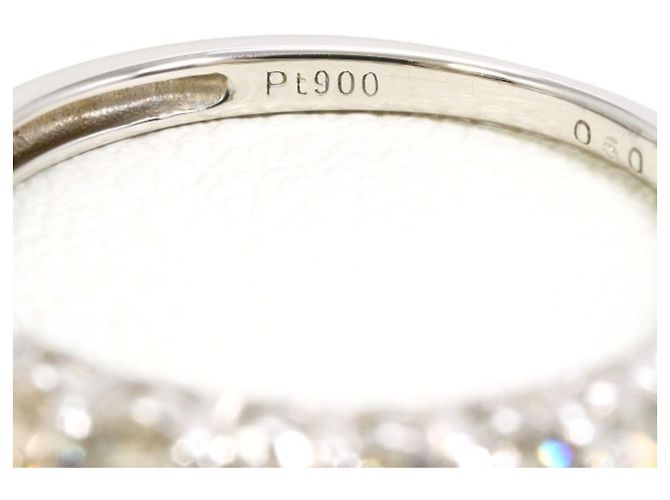 Autre Marque Anello a fascia in platino con diamante - vista 4