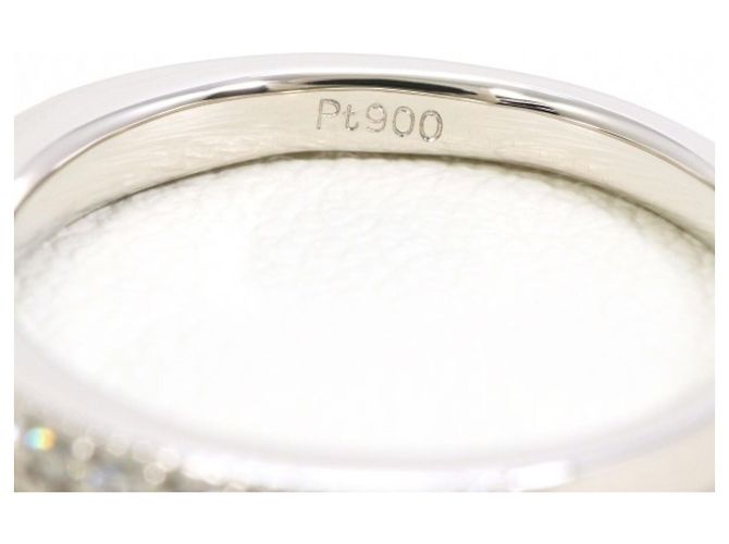 Autre Marque PT900 Platinring mit Diamant - Ansicht 4