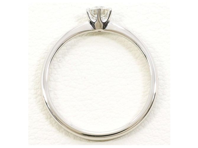 Autre Marque PT900 Platinring mit Diamant - Ansicht 2