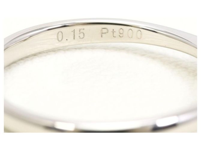 Autre Marque PT900 Platinring mit Diamant - Ansicht 3