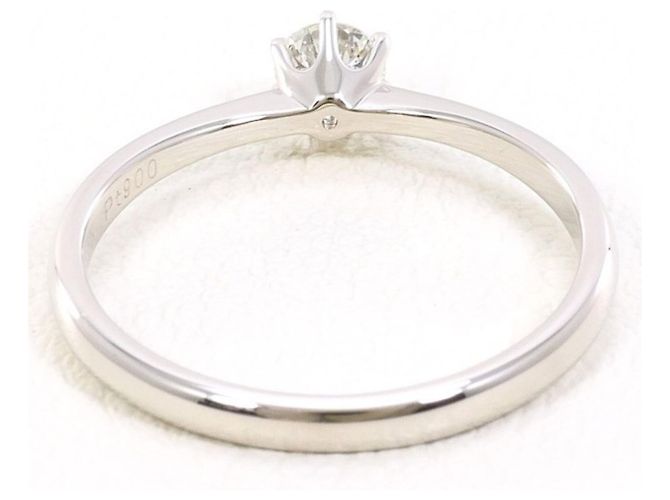 Autre Marque PT900 Platinring mit Diamant - Ansicht 4