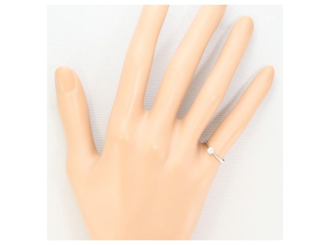 Autre Marque PT900 Platinring mit Diamant - Ansicht 5
