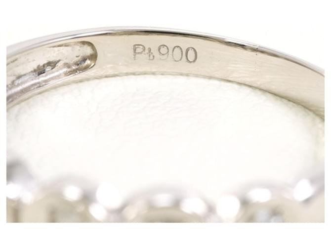 Autre Marque Platinring mit Diamant - Ansicht 4